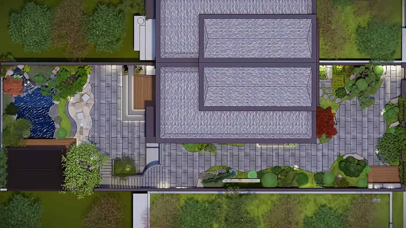 子君山-现代山水庭院